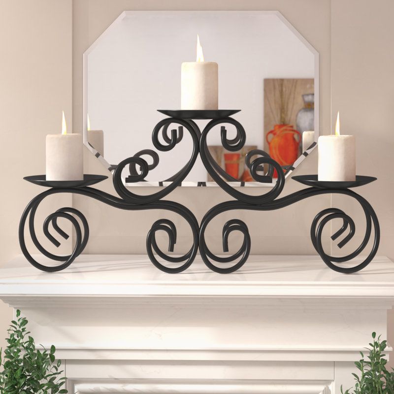 Birch Lane™ 7.75" Metal Tabletop Candelabra & Reviews Wayfair